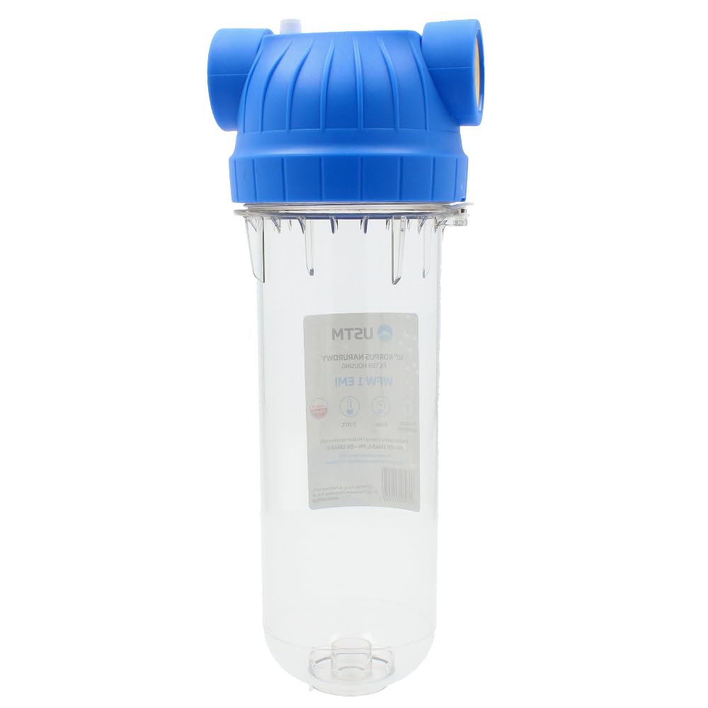 10" Wasserfiltergehäuse 1" BSP Weibliches Gewinde In-Line Reinigungssystem
