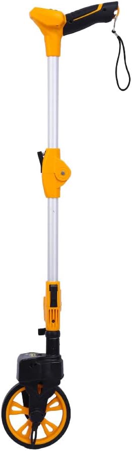 Digital Display Measuring Wheel Foldable Distance Telescopic Measure Suitable For Road Land Builders Workers
