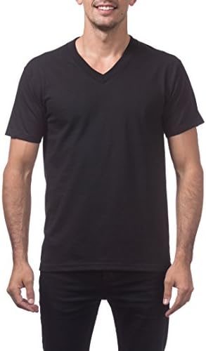 black v neck tee