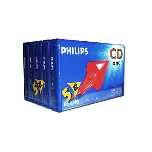 PHILIPS CDO60/5PK 60min audiocassette (Confezione