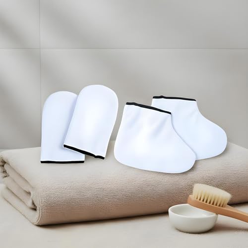 Guantes De Parafina | Cuidado De Manos Y Pies Con Botines - Kit de Baño de de Parafina Reutilizable - Para Mujeres Y Hombres Casera Spa Belleza Diaria Cuidado Personal Relajación - imagen 3