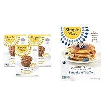 Simple Mills Almond Flour Baking Mixes - Gluten Free Banana Bread, Pancake & Waffle Mixes 3 Pack