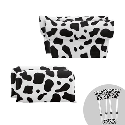 LedBack Cow Print Underarm Crutch Covers Soft Crutches Padding Replaceable Crutches Accessories Walking Aid Walking Stick Armpit Crutch Hand Grips with Soft Comfy Padded