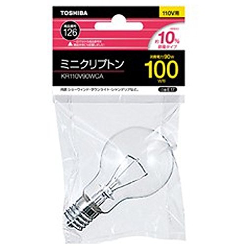 Amazon | ミニクリプトン電球 100W KR110V90WCA | 東芝(TOSHIBA