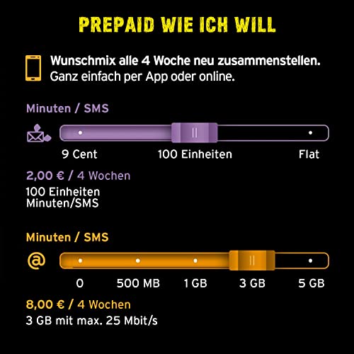 MP myPhone Fusion Knapptelefon med Färgskärm & Congstar Allnet Flat Plus