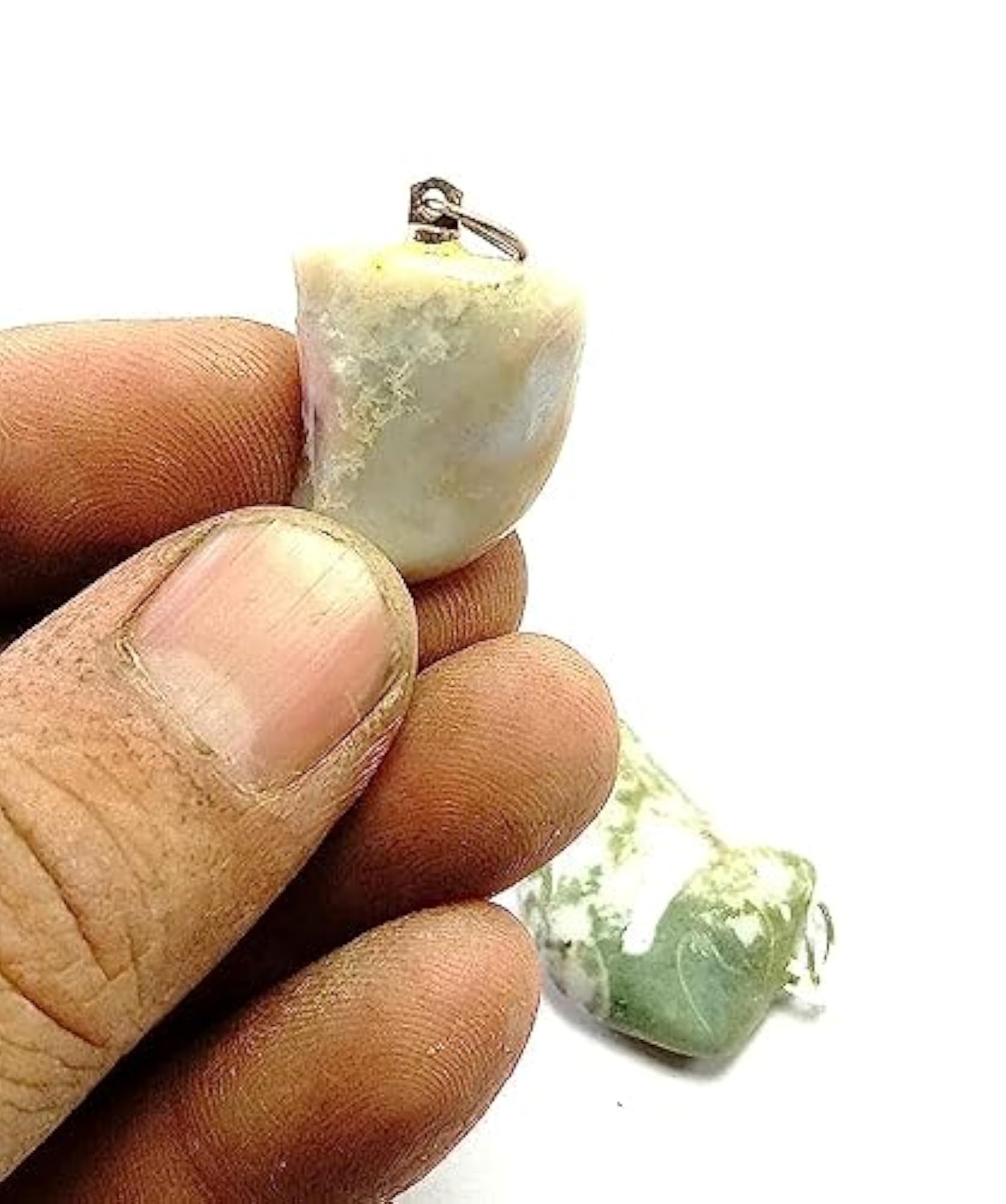 Blood Stone Vagh Nakh Healing Pendant Necklace, Set of 2