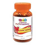 PEDIAKID - Gummies Multivitaminadas - Fórmula Natural con Delicioso Aroma de Cereza - Ayuda a Reducir la Fatiga - Refuerza las Defensas Naturales del Organismo - 60 gominolas