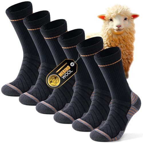 Alaplus Chaussettes Mérinos 43-46, Noir