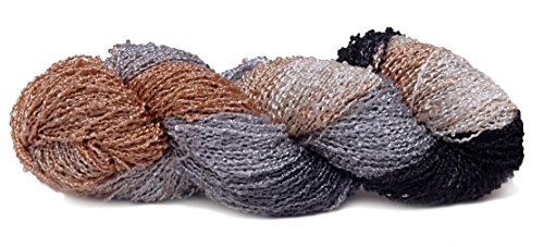 Fiesta Yarns Hand Dyed Rayon Boucle Yarn, Coyote