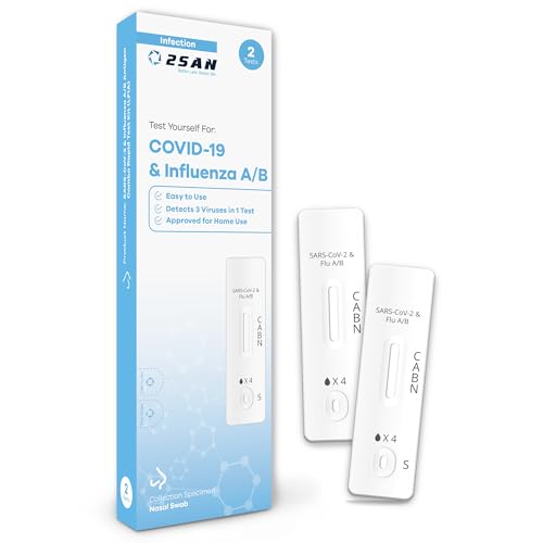 2San COVID-19 & Flu A/B Rapid Antigen Test, Fast Results, 2-Pack â€“ Easy At-Home Self-Test for Quick, Accurate Detection of COVID and Influenza