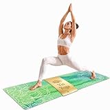Yin Yogamatte aus Naturkautschuk I Hot Yoga Mikrofasermatte...