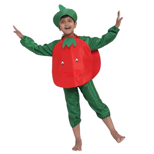 Image of Smiley Fruit and Vegetable Jumpsuits for Kids | Halloween Cosplay Annual Function Costume Outfit for Boys and Girls