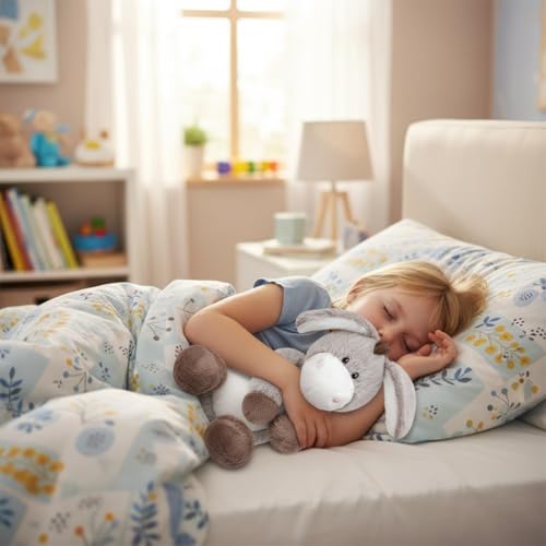 SKIPTHYBER Esel Kuscheltier 32cm Stehendes Kuscheltier Esel, Niedliche HäNgende Eselpuppe,Niedlichen Stuffed Spielzeug Cartoon Plüsch Puppe Geschenke für Heim Party Dekor Frauen Männer