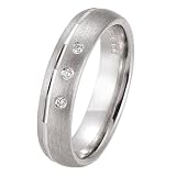 gooix 943 – 3241z – Anello da donna, argento sterling 925 bianco con zirconi 16,6 mm taglia 52