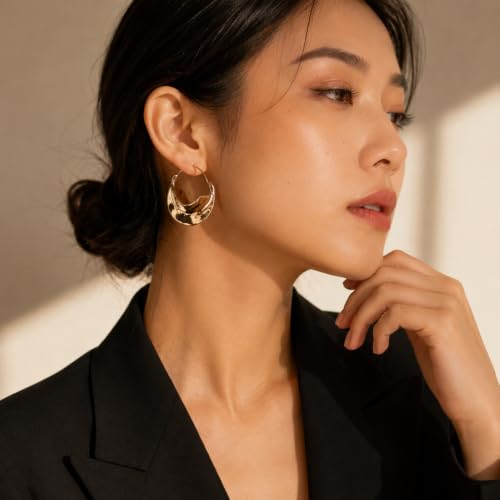 Image of Drop Dangle Earrings Set for Women and Girls | Celebrity Inspired Trendy Stylish Gold Plated Earrings Set Of 1