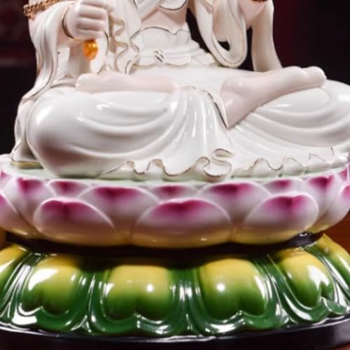 Statue de Bouddha peinte à la main en céramique de salon