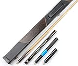 KAPOHU Snooker Billard Pool Queue 3/4 Snooker Queue Handgefertigte Esche Walnuss Holz Pool Queue Koffer Erweiterungsset Pool Snooker Queues