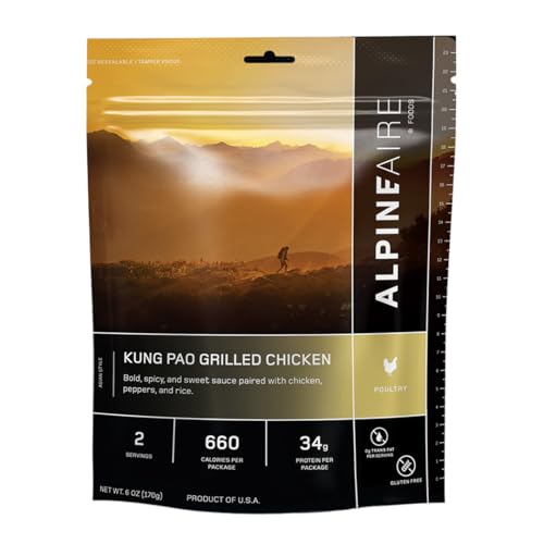 AlpineAire Kung Pao Grilled Chicken Meal 6oz, 2 Servings