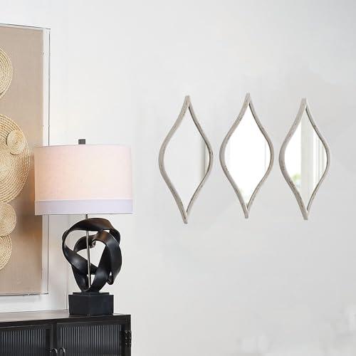 Sintosin Rustic Small Tear Drop Mirror Wall Decor 6 X