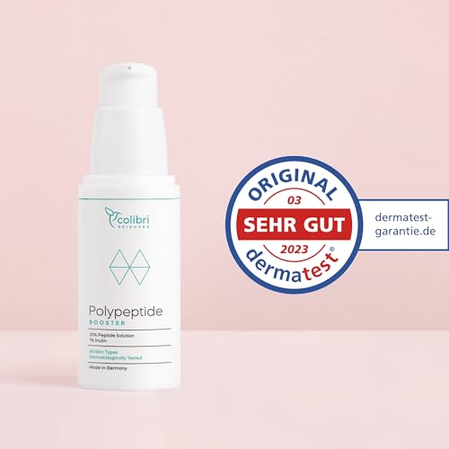colibri skincare Polypeptide Booster 30ml - Peptide Serum, Falten weg Soforteffekt, Sichtbare Faltenreduzierung mit der Peptide Creme, Stirnfalten & Zornesfalte Pflege – Bild 6