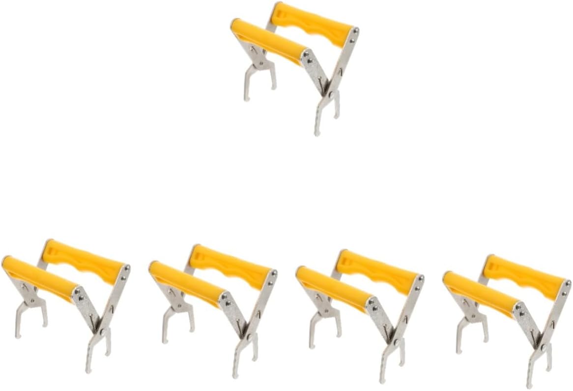 Toddmomy 5pcs Spleen Lifting Clip Beekeeping Frame Clip Beekeeping Tools Useful Tool Brackets Bee Hive Carbide Electric Window Cleaner Beekeeping Tool Kit Beekeeper Hand Tool Metal Yellow