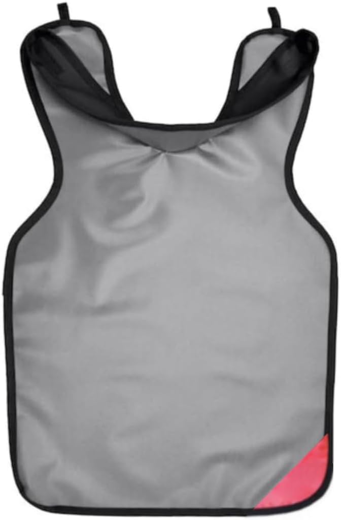 Dental Protectall X-Ray Lead Apron Adult With Collar W/Hanging Loops 0.3mm at 70-80kV, 27" x 24" Gray