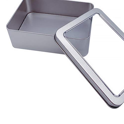 TOYANDONA 2 peças de caixa de armazenamento de lata de ferro para presente, mini caixa de joias, por