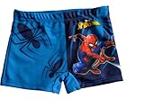 Marvel Spiderman Jungen Badehose Badeshorts blau (98/104)