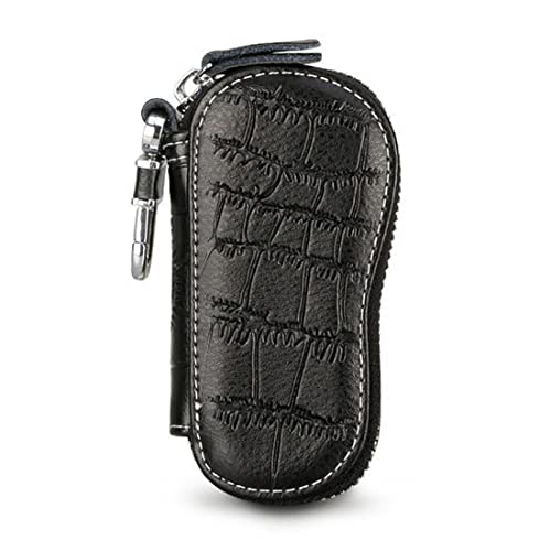 SCJJZ llavero,organizador llaves,porta chaves,portallaves,porta llaves,organizador de llaves,Estuche para llaves de coche de gran capacidad con control remoto universal para damas (negro)