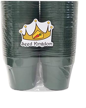50 NEW 6 Inch Standard Plastic Nursery Pots ~ Pots are 6 Inch Round At the Top and 5.6 Inch Deep (50 Pots, Green) image 4