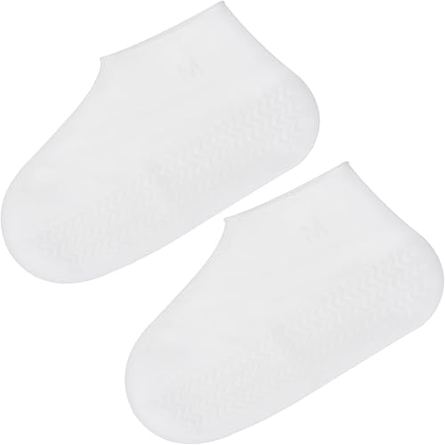 PATIKIL M - Funda plegable de silicona impermeable para zapatos, reutilizable, antideslizante, para botas de lluvia, protectores de zapatos para