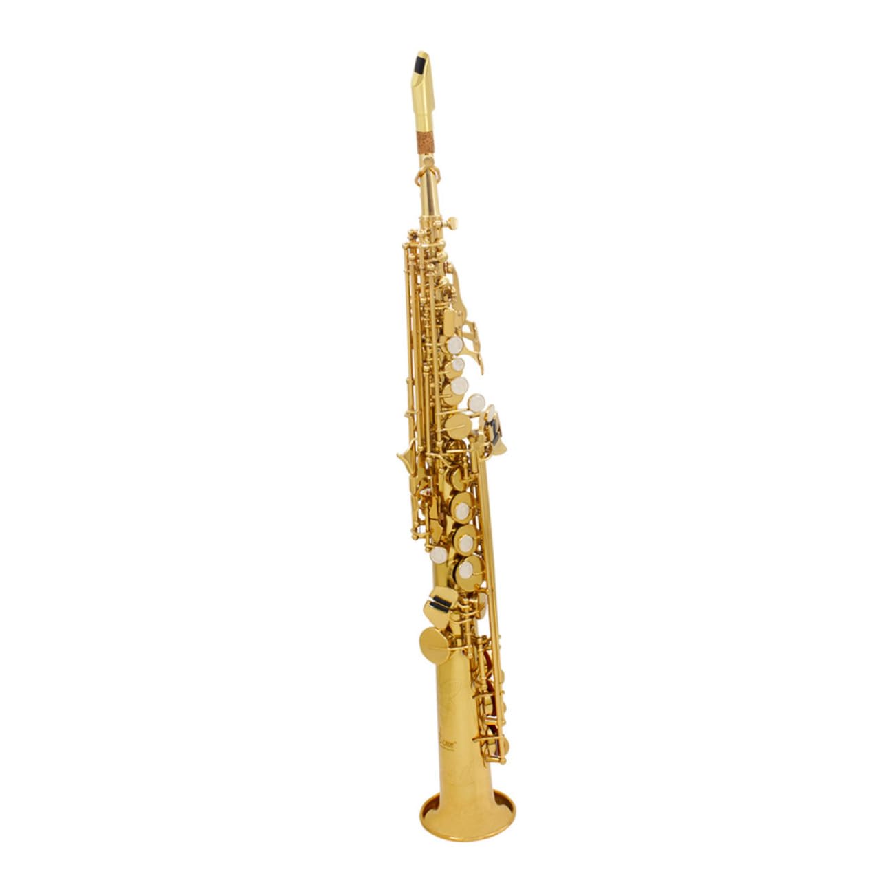 FRCOLOR Saxophone Head Metallo per Sax Soprano Accessorio con Design per Suono e Comfort Finitura Lucida