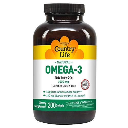 Country Life Natural Omega-3 1000 mg - 200 Count