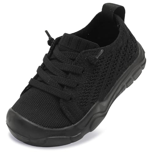 JIASUQI Toddler Shoes for Boys Girls Slip on Sneakers Wide Toe Walking Shoes Toddler Sock Shoes