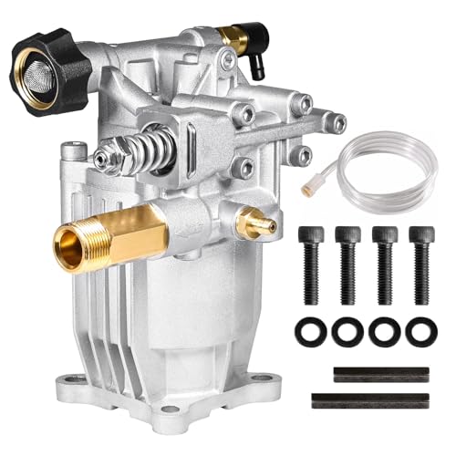 YAMATIC 3/4' Shaft Horizontal Pressure Washer Pump 3000 PSI @ 2.5 GPM Replacement Pump for Power Washer Compatible with Homelite, Troybilt, Simpson, Honda gc160 AR rmv 2.5g30 and More