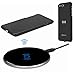 Wireless Charger Kit for iPhone 7 Plus, hanende [Sleep-Friendly] Qi Wireless Charging Pad and Wireless Receiver Case for iPhone 7 Plus (Jet Black)