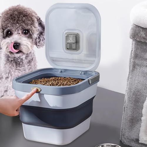 Rangement croquettes chien étanche bac pliable idéal pour la cuisine et les voyages - 4
