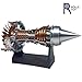 Aviation Engine Model, Movable Airplane Turbine Engine Assembly Toy, Decorative Piece, Children's Birthday Gift.