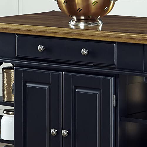 homestyles Americana Kitchen Island, Black