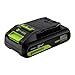Greenworks 24V 2.0Ah Lithium-Ion High-Power Battery, Upgraded with 15% Power Boost (Genuine Greenworks Battery/ 150+ Compatible Tools)
