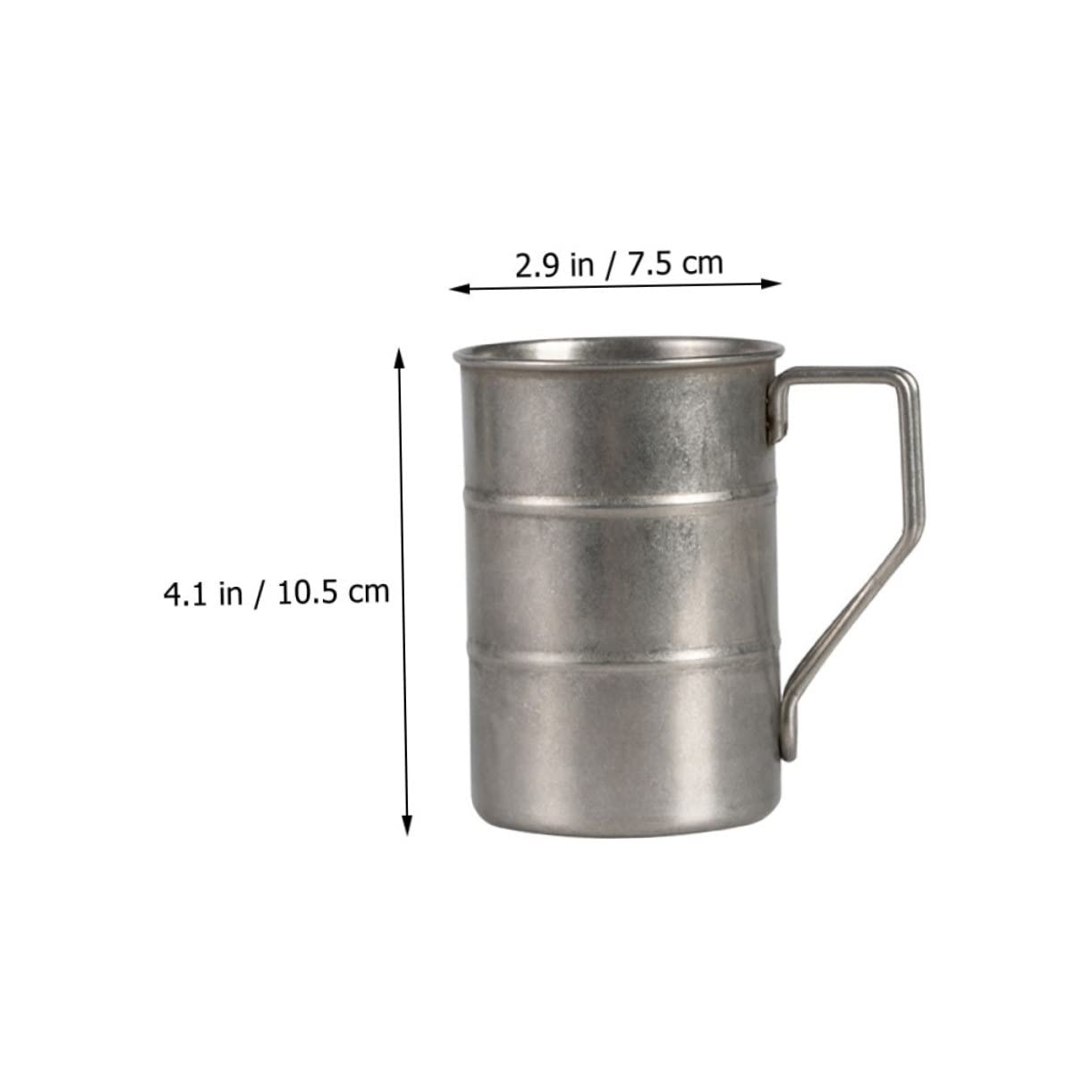 ABOOFAN Unbreakable Stainless Mugs Large Set of 2 Insulated Compact for Outdoor Camping