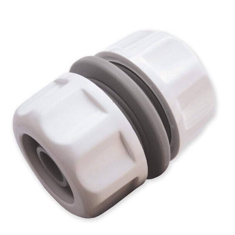 Garden Hose All Connectors Fittings Universal Standard Hozelock Valves Male Female Compatible White (Hose Repairer)