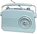 Produktbild Blaupunkt TERRIS VINTAGE RADIO, tragbares nostalgisches Retro Radio mit modernster Smartphone Konnektivität inkl. Bluetooth, AUX-IN & DAB+, Musik hören mit einem einzigartigen Klang, blau