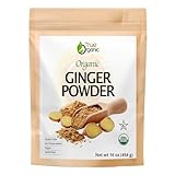 True Organic Ceylon Ginger Powder, 1 Pound Bulk Bag, Certified USDA Organic & Kosher, Non-GMO, Organic Ginger Powder Pure Ceylon Quality,Great for Baking, Cooking & Tea.