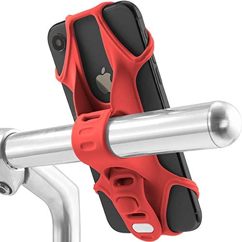 Bone Collection Bike Tie 4 (4th Gen) bike phone holder for 4.7 - 7.2 smartphones, Face ID compatible & ultra light weight bicycle phone mount for Handlebars