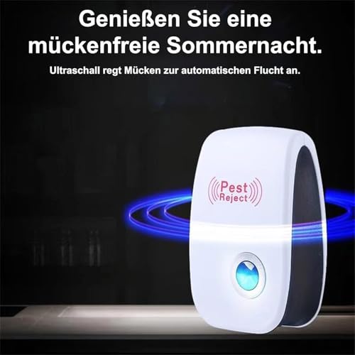 Skield Milbenstecker Reduziert Milben Effektiv, 4/8 Stück Effizientes Reduzieren von Milben Plug & Play Für Schlafzimmer & Wohnbereiche Leise Betrieb (4)