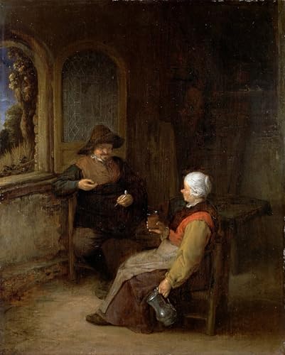Tableau toile peinture décorative Adriaen Jansz Van Ostade affiche d'art 60x90