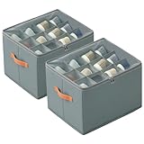 Omtofo 2 Piezas Organizador de Zapatos, Cajas Plegables Apta para 12-24 Pares,...