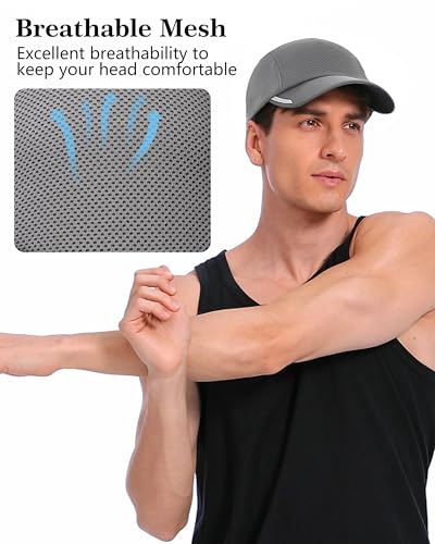 Image of GADIEMKENSD Running Hat Performance Mesh Hat, Excellent Ventilation, Lightweight, Reflective Design, Anti-Glare