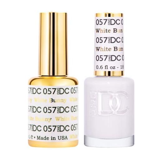 DND DC Duo Gel + Polish - 057 White Bunny